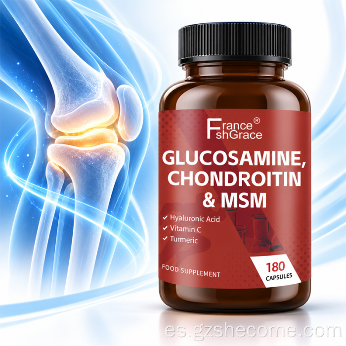 Shecome Glucosamina Condroitina MSM cápsulas Apoyo para las articulaciones